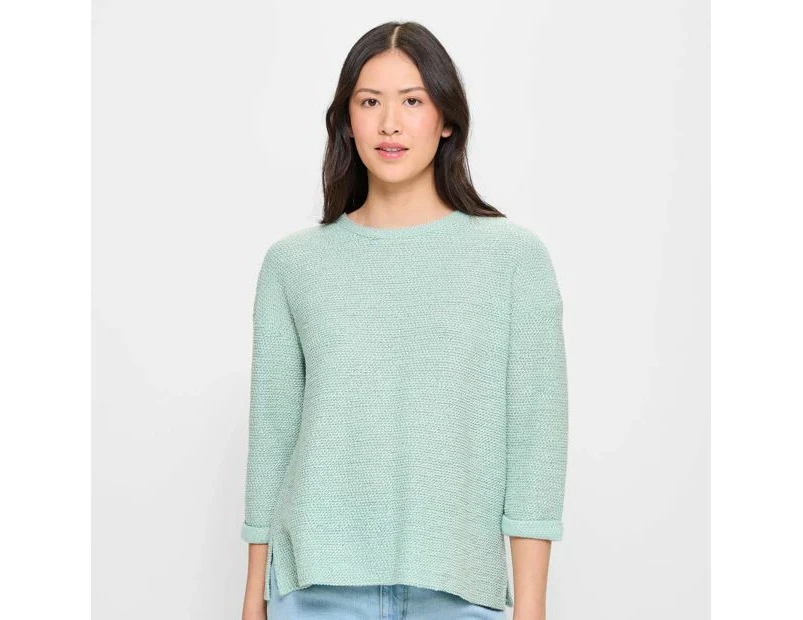 Target Long Sleeve Textured Knit Jumper