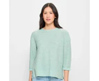 Target Long Sleeve Textured Knit Jumper