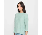 Target Long Sleeve Textured Knit Jumper