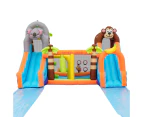 AirMyFun 12 Play Zones Inflatable Dual Water Slide Animal Theme Jumping Castle