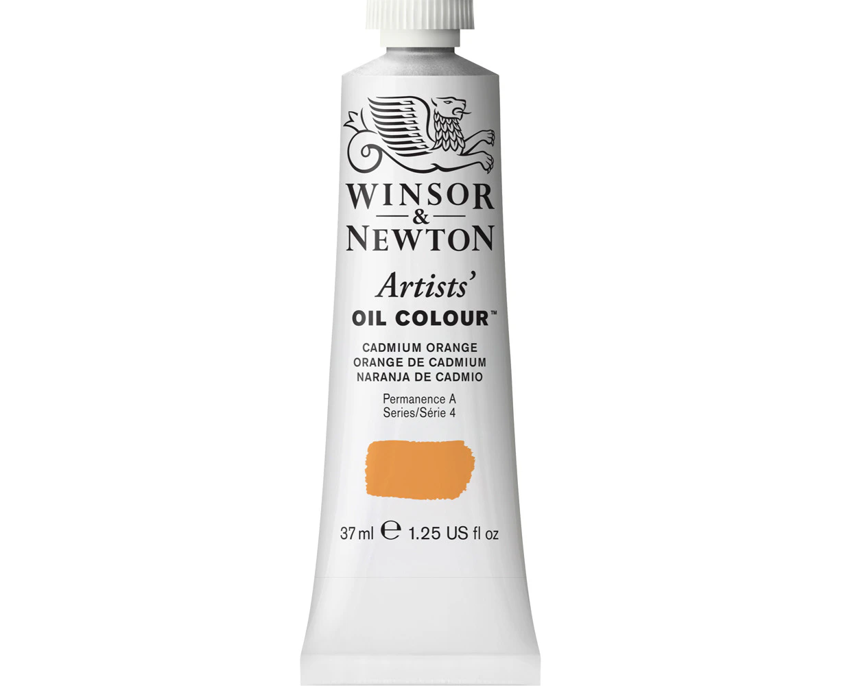 Winsor & Newton Artists Oil Colour 37ml Art Paint Tube Cadmium Orange Series 4