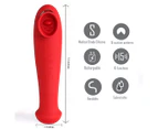 Maia Destiny USB Rechargeable Suction Vibrator - Red