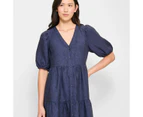 Target European Linen Tiered Midi Dress