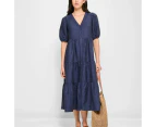 Target European Linen Tiered Midi Dress