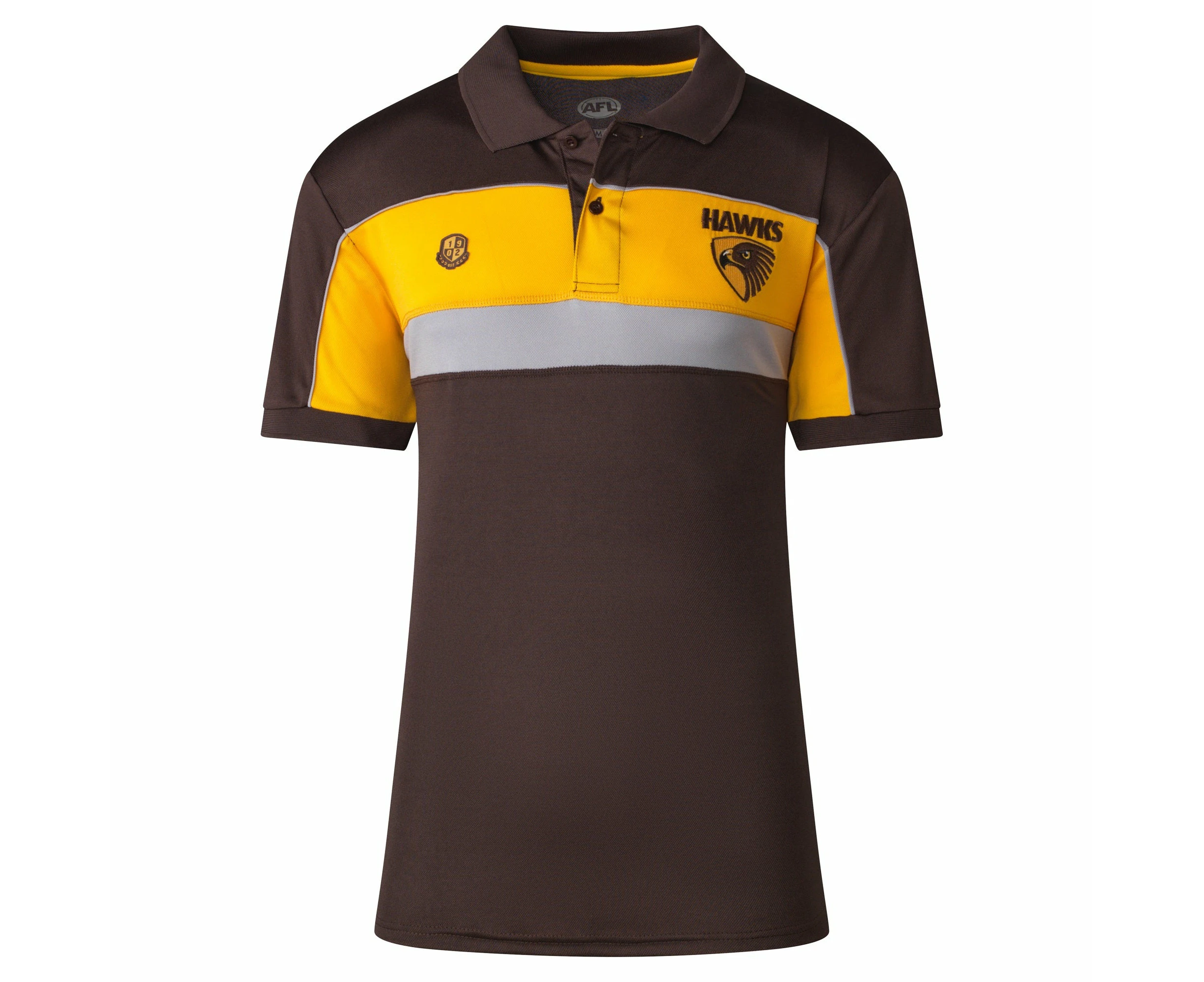 Hawthorn Hawks Mens Contrasts Premium Polo