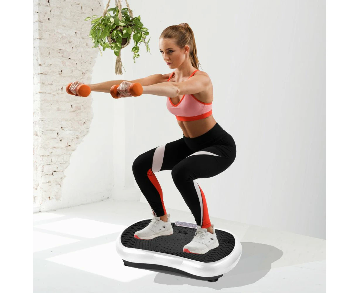 Vibration Plate Platform Body Shaper Home Gym Machine - White