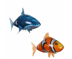 Inflatable Remote Controlled Flying Fish Toy - Battery Operated - Shark