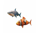 Inflatable Remote Controlled Flying Fish Toy - Battery Operated - Shark