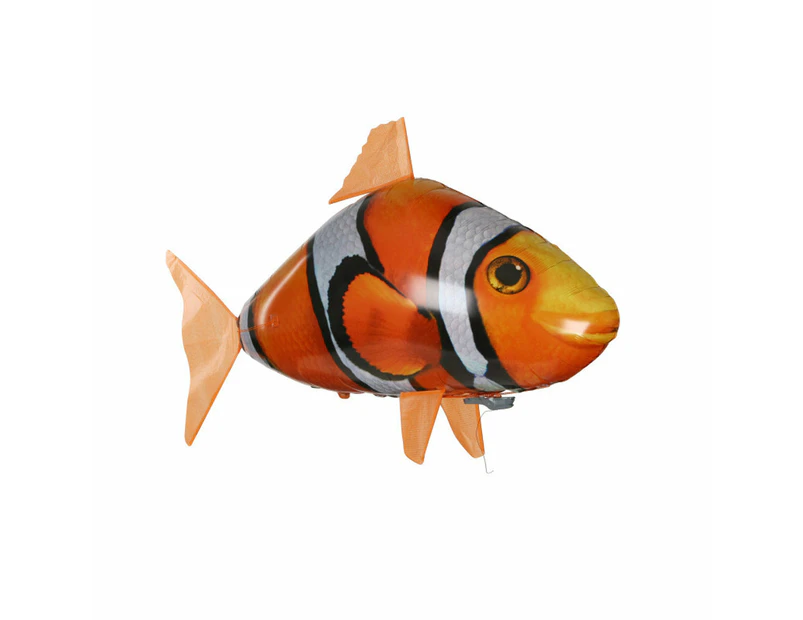 Inflatable Remote Controlled Flying Fish Toy - Battery Operated - Clown Fish