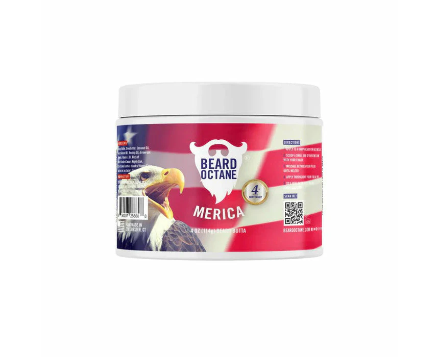 Merica Beard Butta - Cedar, Leather, Apples & Musk