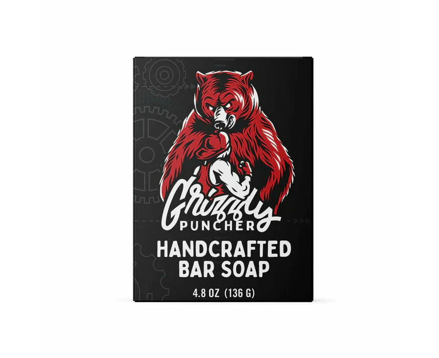 Grizzly Puncher Handcrafted Bar Soap - Teakwood, Oakmoss & Bergamot