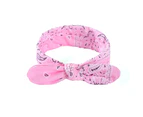 Bandana Headband for Women and Girls, Knot Retro Paisley Print Headband Headwrap - pink