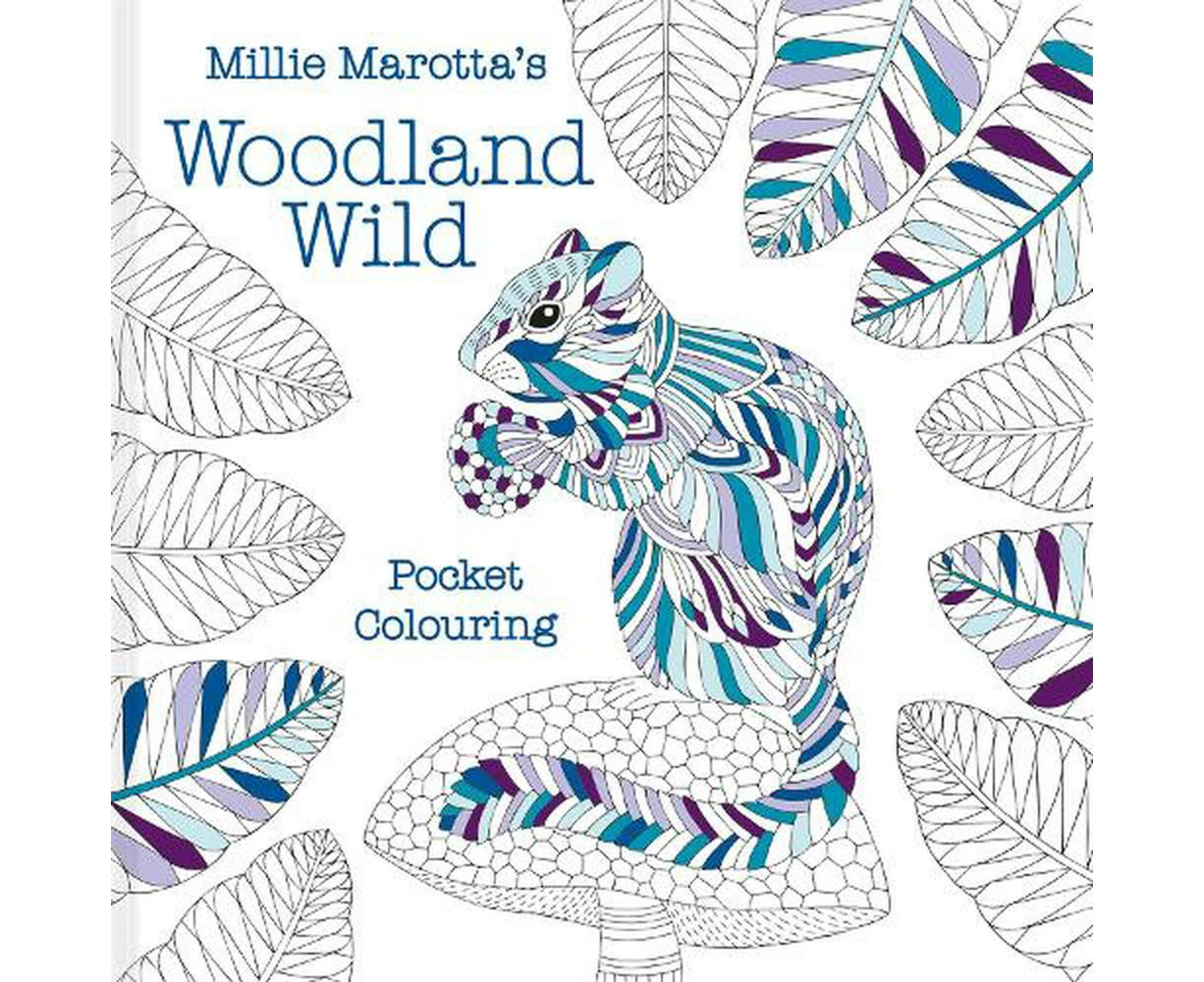 Millie Marotta's Woodland Wild pocket colouring