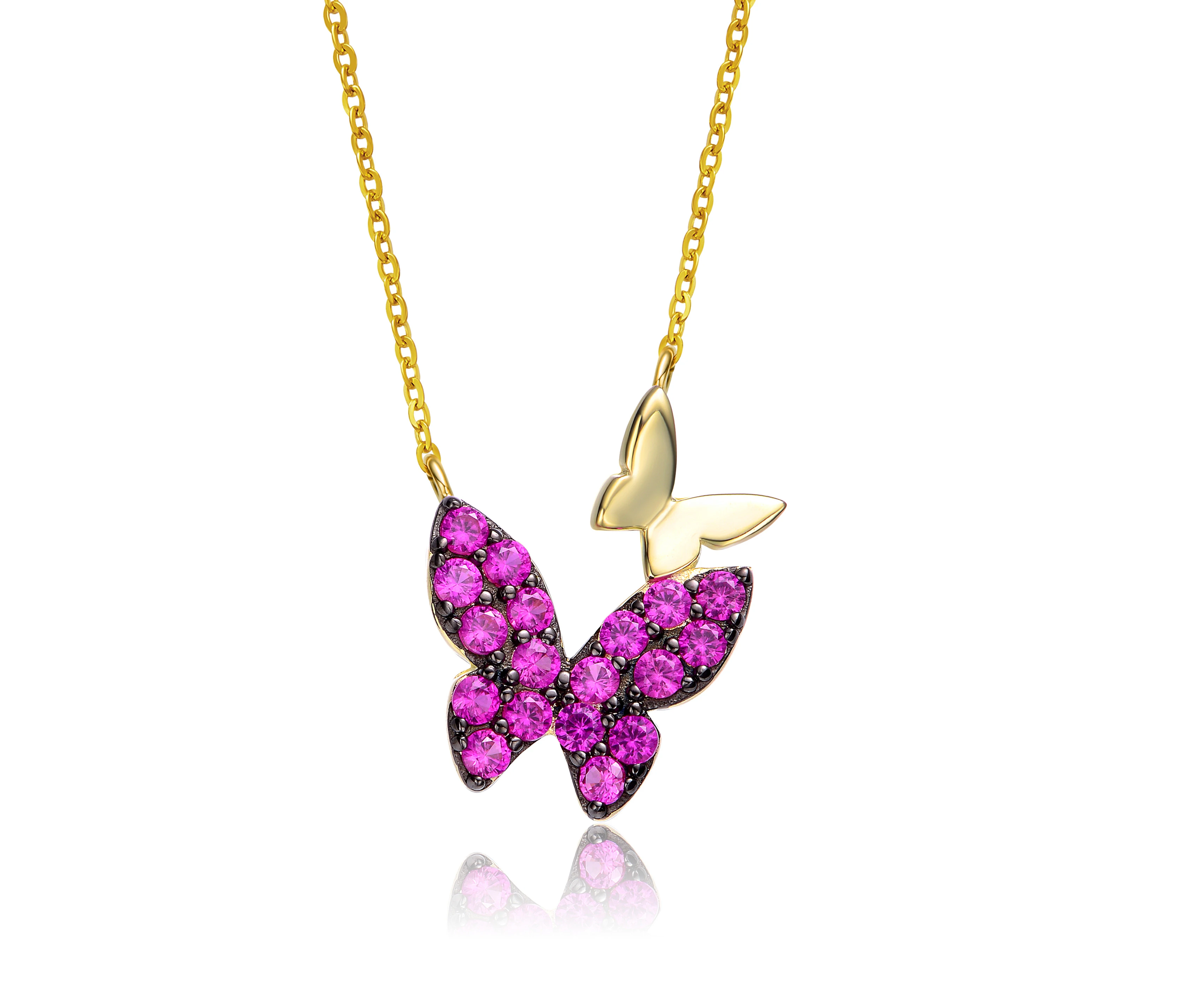 GiGiGirl Double Butterfly Layering Necklace