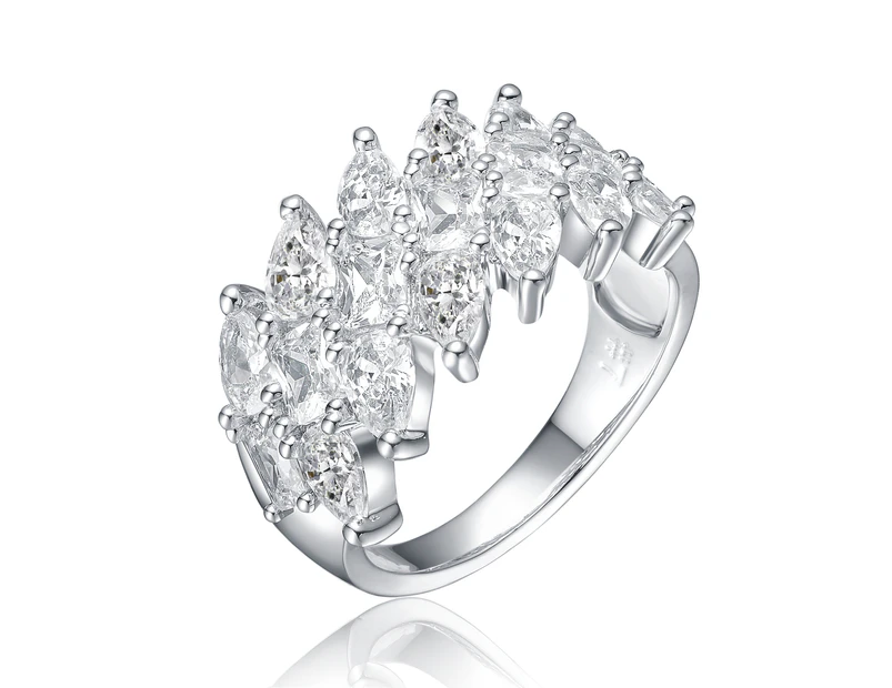 Rachel Glauber Marquise Cluster Ring