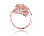 Rachel Glauber Rose Gold Cluster Wing Ring