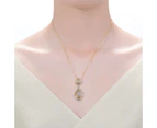 Rachel Glauber Two Tone Star Pendant Necklace