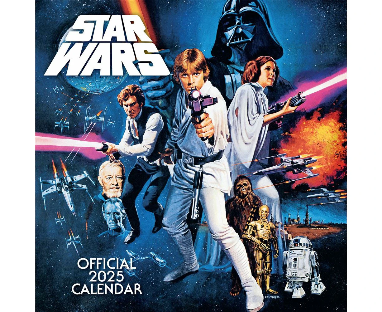 Impact Star Wars Classic 2025 Square Wall Calendar