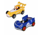 Nkok Sonic Transformed All-stars Racing Pull Back Action: Tails And Sonic Hedgehog