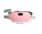 Menstrual Heating Pad 4 Massage Modes LCD Display 3 Heat Levels Portable Pink