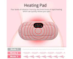 Menstrual Heating Pad 4 Massage Modes LCD Display 3 Heat Levels Portable Pink