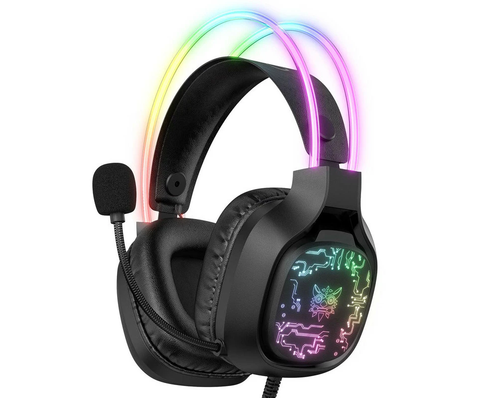 ONIKUMA X22 Breathing Lights Over-ear Wired Gaming Headphones