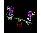 Stockholm 110x23CM Christmas Lights 24 LEDs/m Motif Lights Gingerbread Man Seesaw Multi Colour