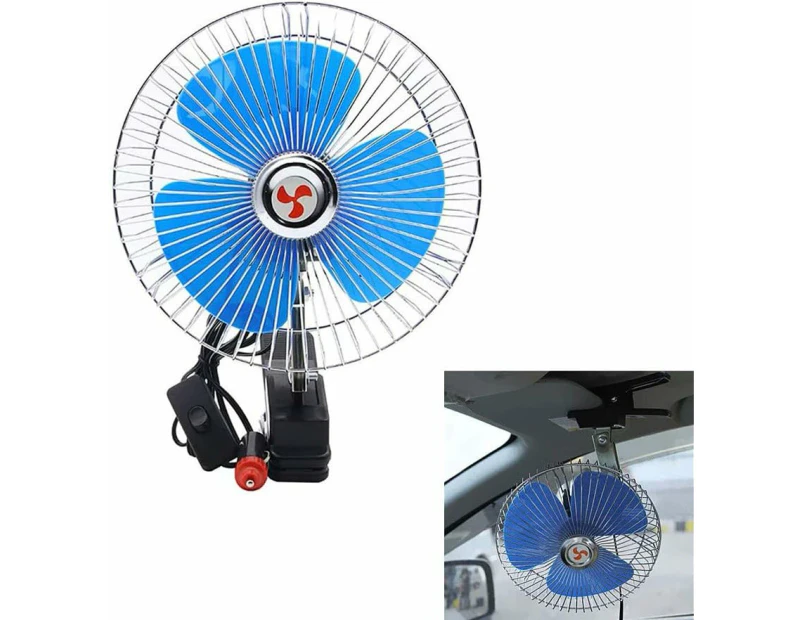 Car Fan 12V 24 Volt Car Electric Fan Truck Interior Small Ceiling Fan Used In Car To Refrigerate Large Air Volume 6inch,24v