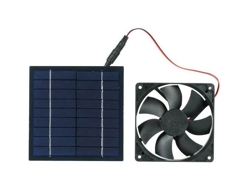 Solar Panel Powered Fan, 20w Solar Fan, IP65 Waterproof, for Caravan Greenhouse, Chicken Coop, Dog House Roof