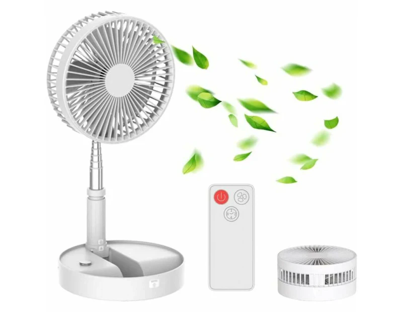 Quiet Fan with Remote Control ECO Mode Rechargeable 7200mAh 4 Speeds Timer Turbo Air Circulator Fan for Office Bedroom