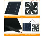 Solar Panel Powered Fan, 20w Solar Fan, IP65 Waterproof, for Caravan Greenhouse, Chicken Coop, Dog House Roof