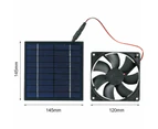 Solar Panel Powered Fan, 20w Solar Fan, IP65 Waterproof, for Caravan Greenhouse, Chicken Coop, Dog House Roof