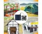 Solar Panel Powered Fan, 20w Solar Fan, IP65 Waterproof, for Caravan Greenhouse, Chicken Coop, Dog House Roof