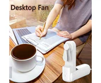 Handheld Mini Fan, Portable Foldable Fan with Power Bank, USB Rechargeable, Small Pocket Fan, Battery Operated, 3 Speeds, for Women, Outdoor Travel, White