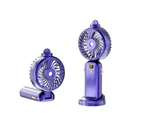 Portable Handheld Misting Fan,5000mAh,5 Speeds,LED Display,90°Foldable Cooling Fan for Camping Outdoor, Home, Office Purple