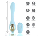 Maia Harmonie USB Rechargeable Remote Control Bendable Vibrator - Light Blue