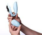 Maia Harmonie USB Rechargeable Remote Control Bendable Vibrator - Light Blue