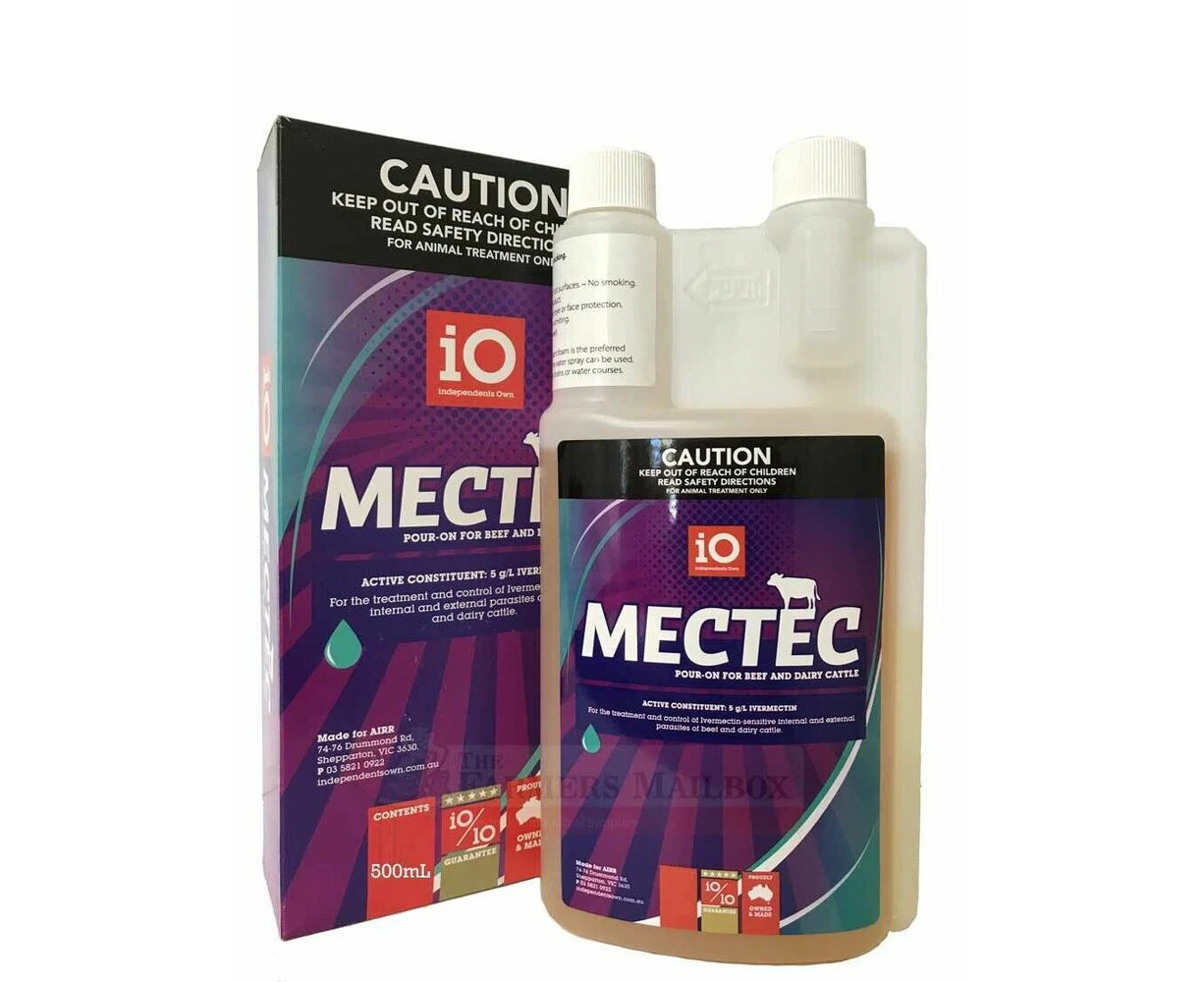 iO Mectec Cattle Pour On Wormer 500mls