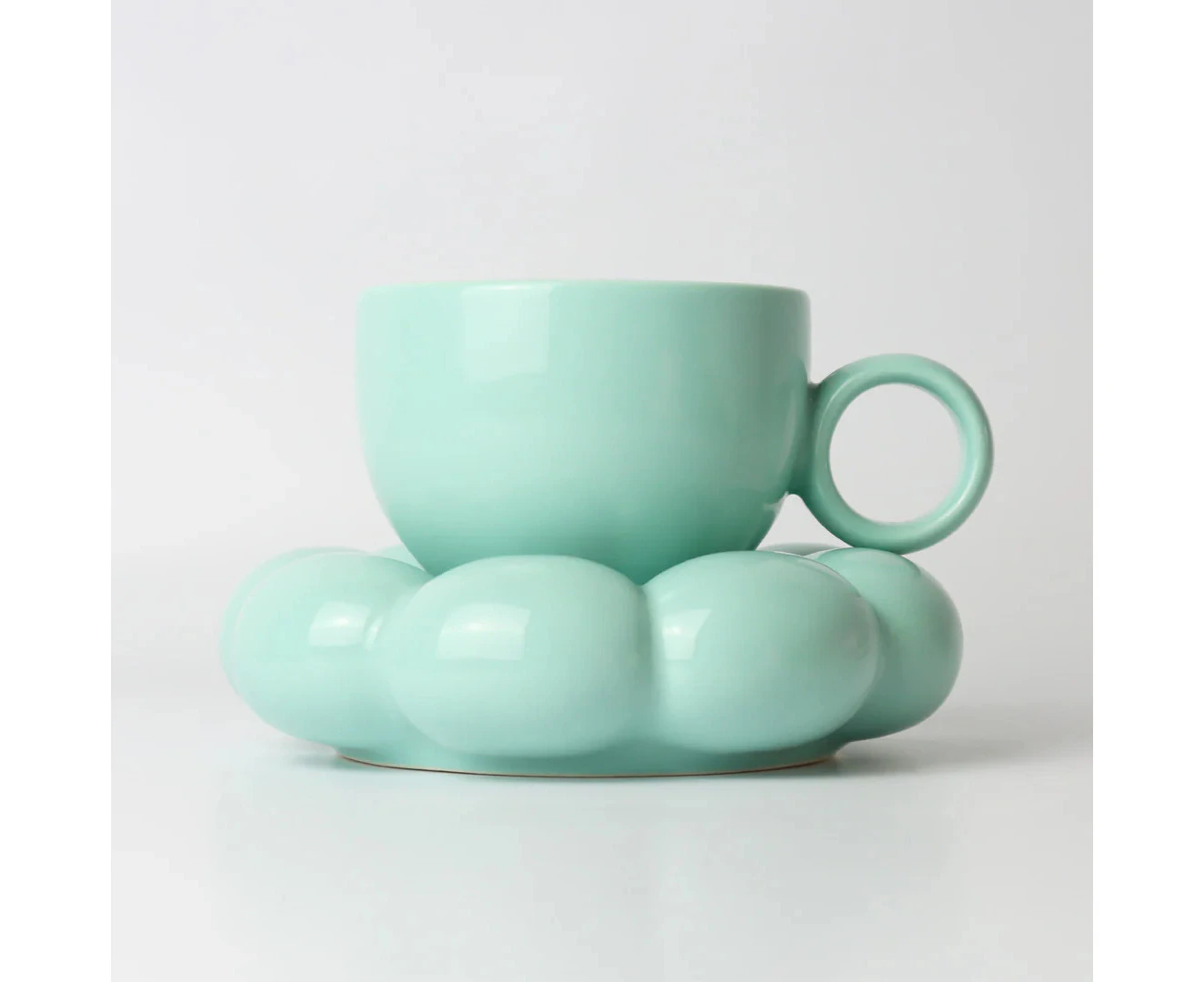 Lottie Mug & Saucer Set Blue, Sage & Cooper C103.01