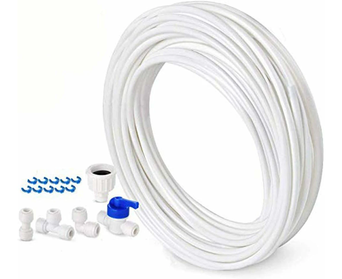 Water Pipe Connector Kit, Water Purifier Pipe Joint for Fridge Hose, 10M Connector