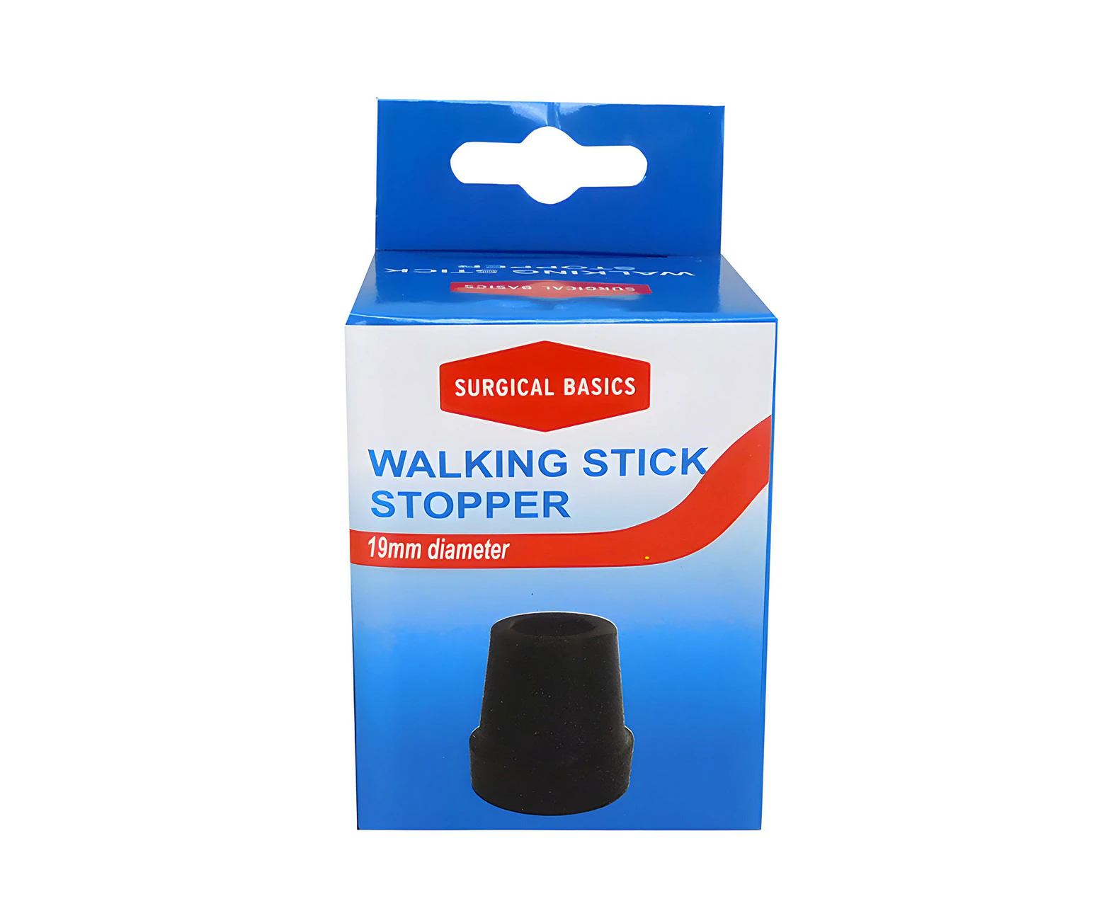 Surgical Basics Walking Stick Stopper Black 19mm