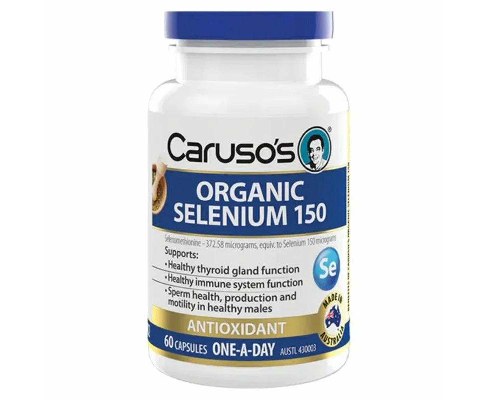 Caruso's Organic Selenium 150 60 Capsules