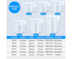 10pcs Transparent Wide Mouth Plastic Jars with Cap Skin Care Cream Containers