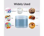 10pcs Transparent Wide Mouth Plastic Jars with Cap Skin Care Cream Containers