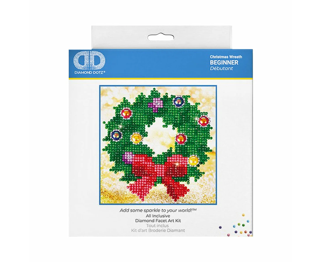 Diamond Dotz - Christmas Wreath - 13cm x 13cm