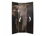 Canvas Elephant Room Divider Screen