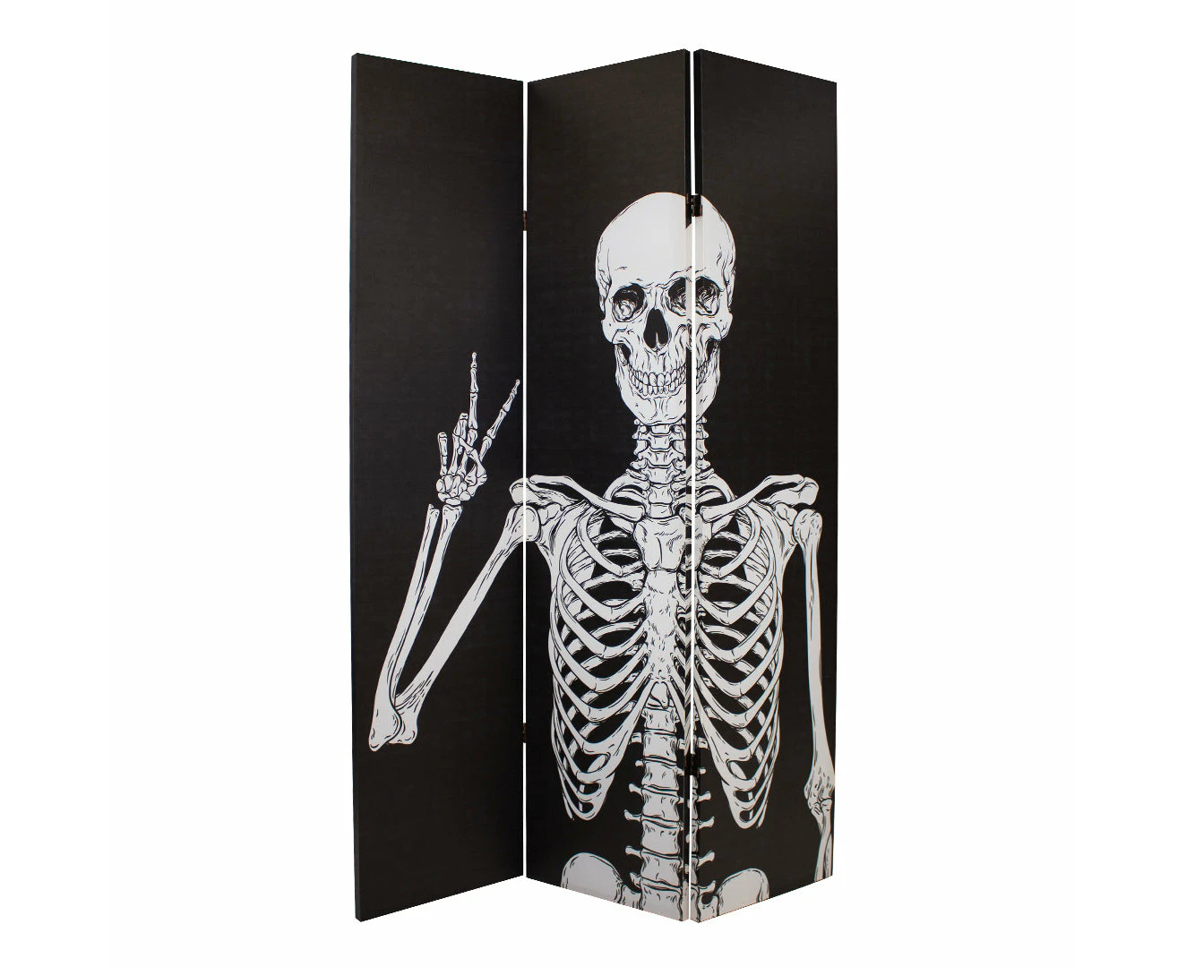 Canvas Peace Skeleton Room Divider Screen