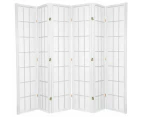 Shoji Room Divider Screen White 6 Panel