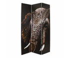 Canvas Elephant Room Divider Screen