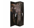 Canvas Elephant Room Divider Screen